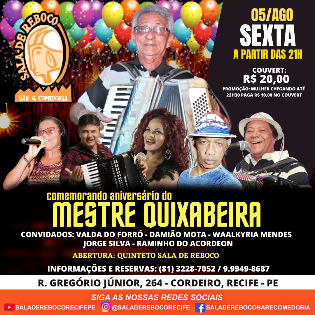 Aniversário de Quixabeira - Sala de Reboco