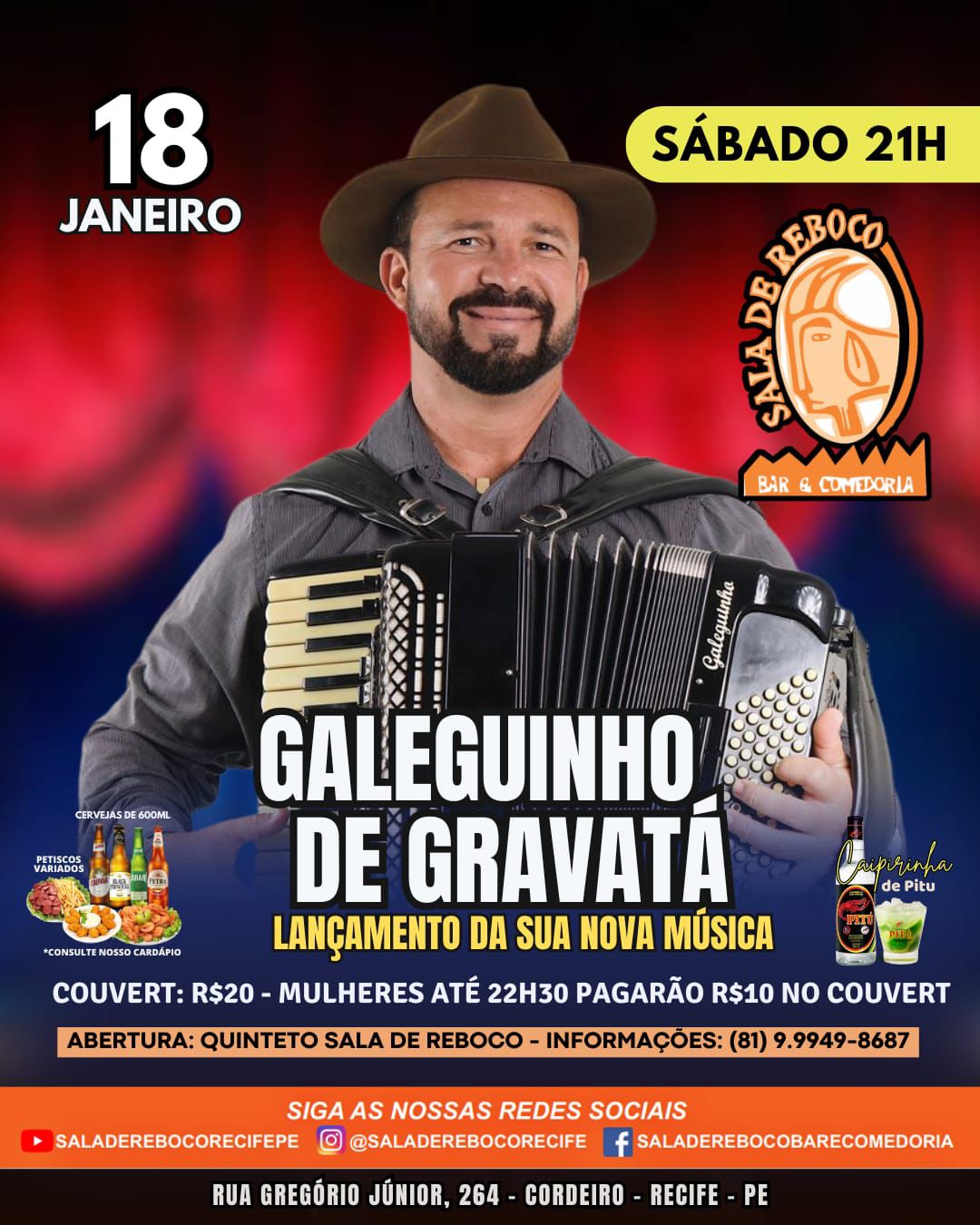 Sala de Reboco - Show de Galeguinho de Gravata